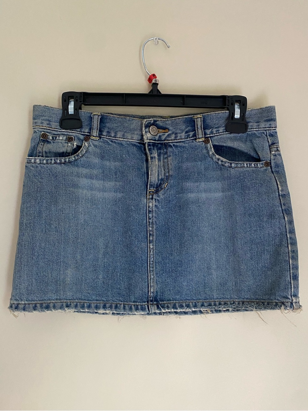 Vintage Old Navy Light Blue Denim Mini Skirt- 100% Cotton